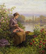 The Village Seamstress Daniel Ridgeway Knight